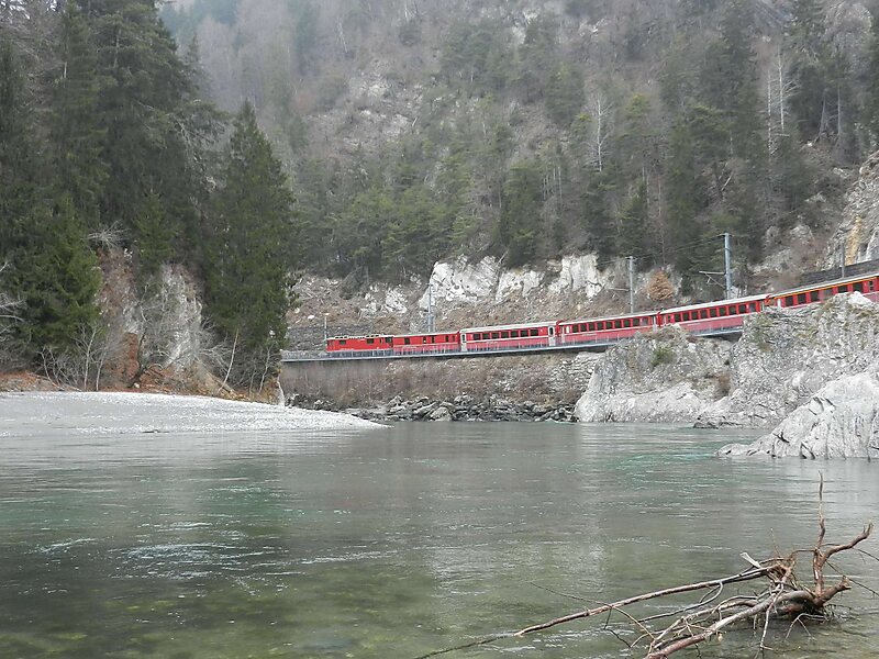 Trin Railway Station In Alps Schweiz Suisse Svizzera Svizra Sygic Travel