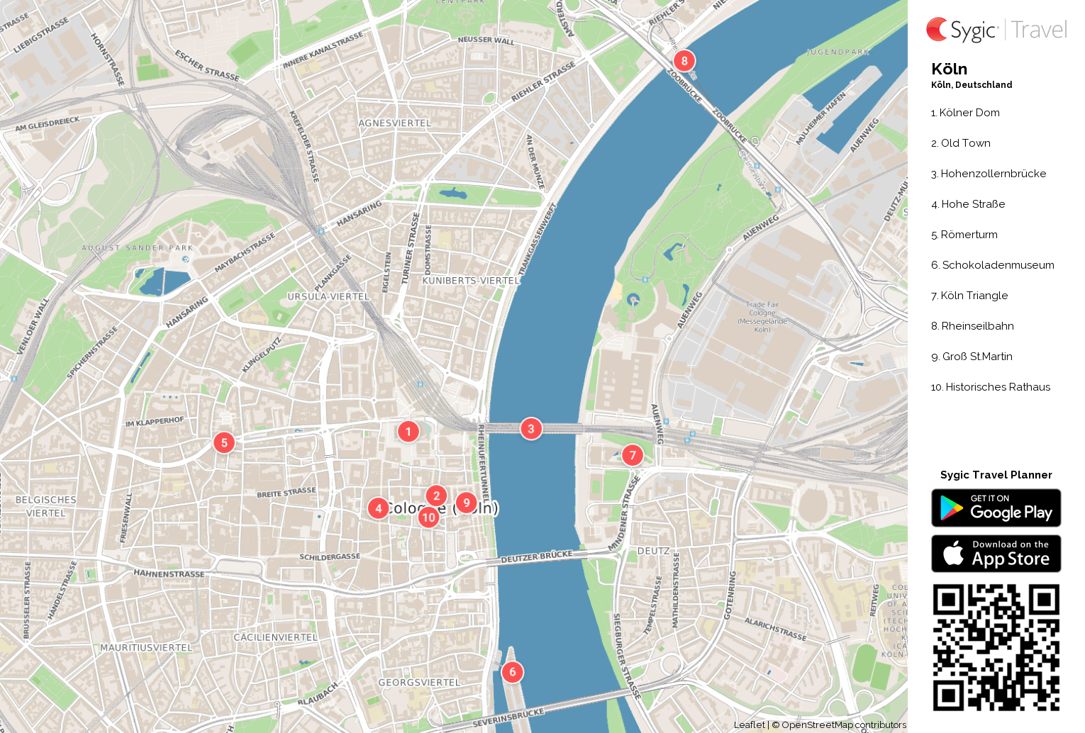 Stadtplan Koln Zum Ausdrucken