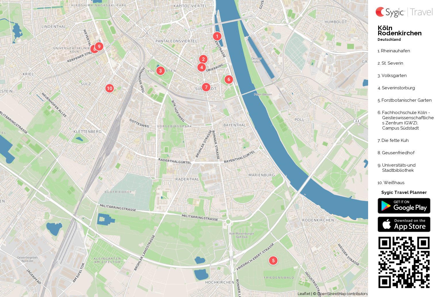 Karte Von Koln Rodenkirchen Ausdrucken Sygic Travel