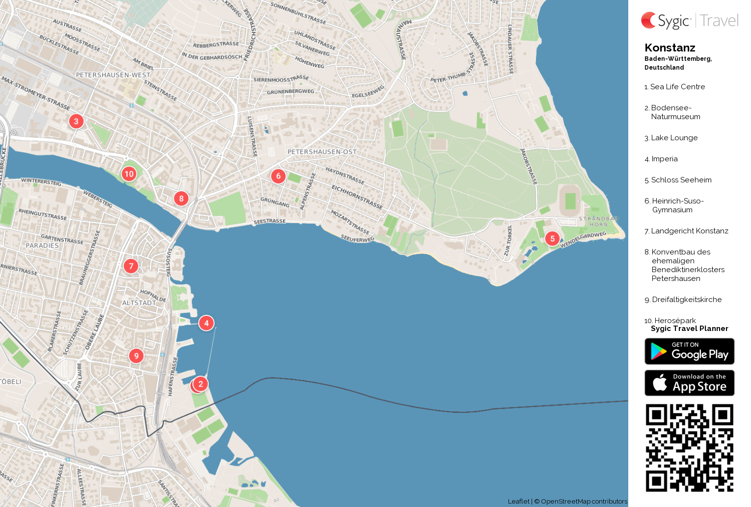 konstanz tourist map