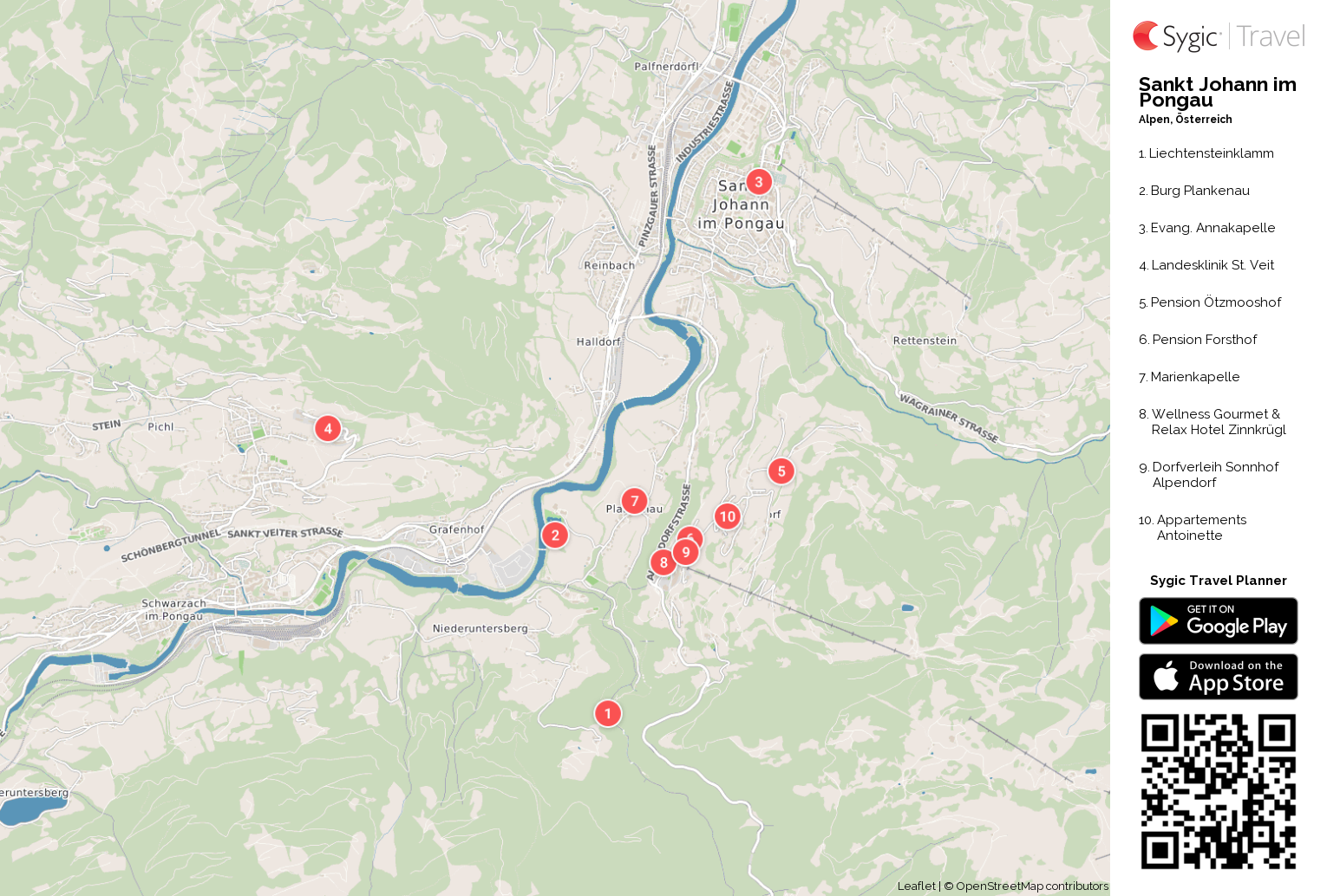 Karte von Sankt Johann im Pongau ausdrucken | Sygic Travel Karte von Sankt Johann im Pongau ausdrucken | Sygic Travel