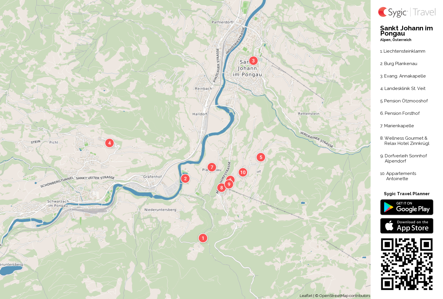 karte-von-sankt-johann-im-pongau-ausdrucken