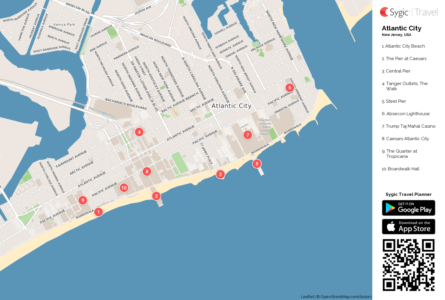 Atlantic City Boardwalk Map Printable Atlantic City Boardwalk Map Printable