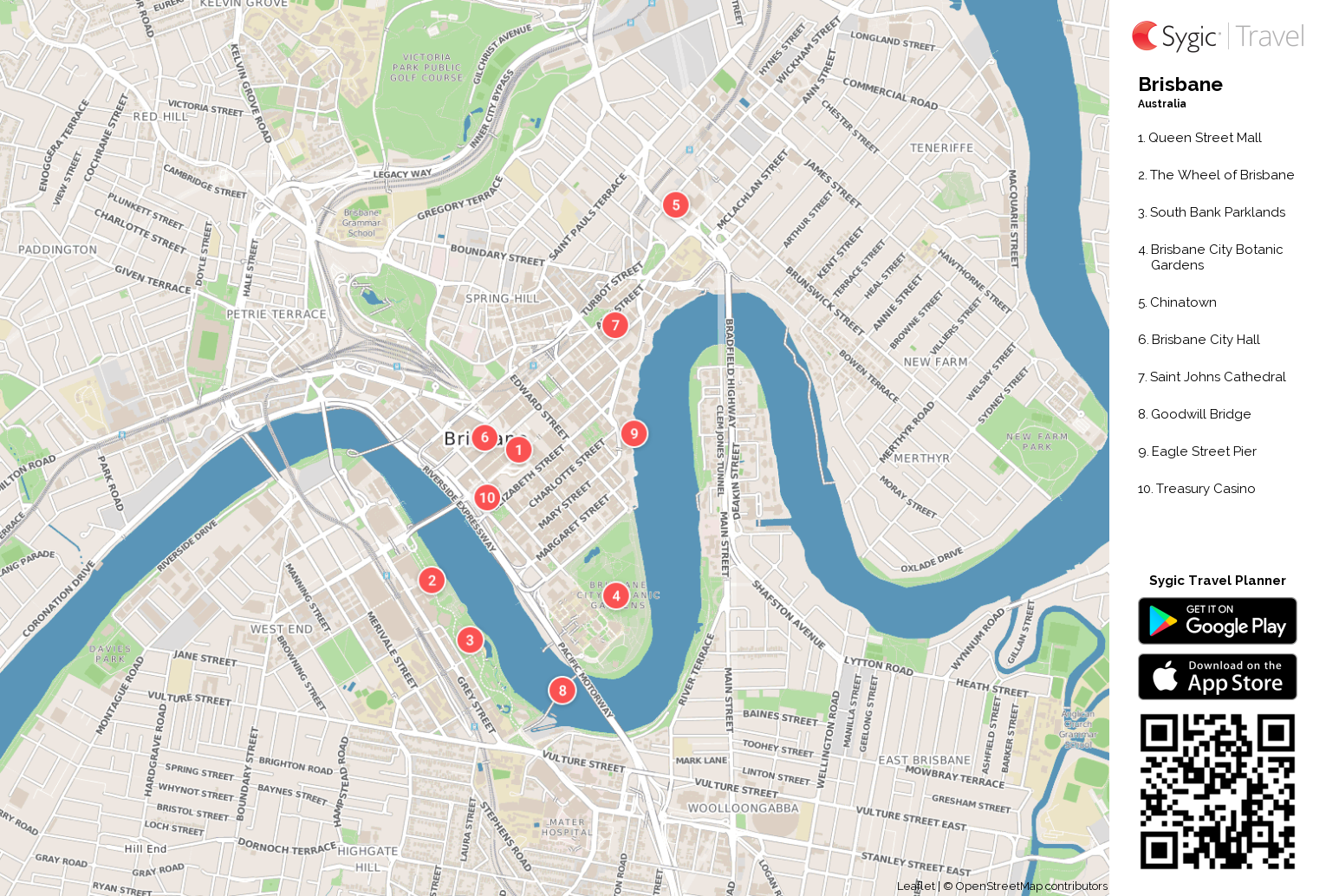 brisbane city map tourist        <h3 class=