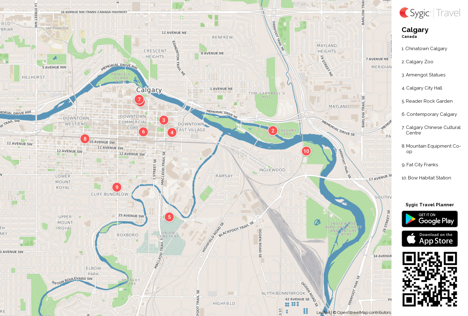 Printable Map Of Downtown Calgary Printable Maps - Rezfoods - Resep ...