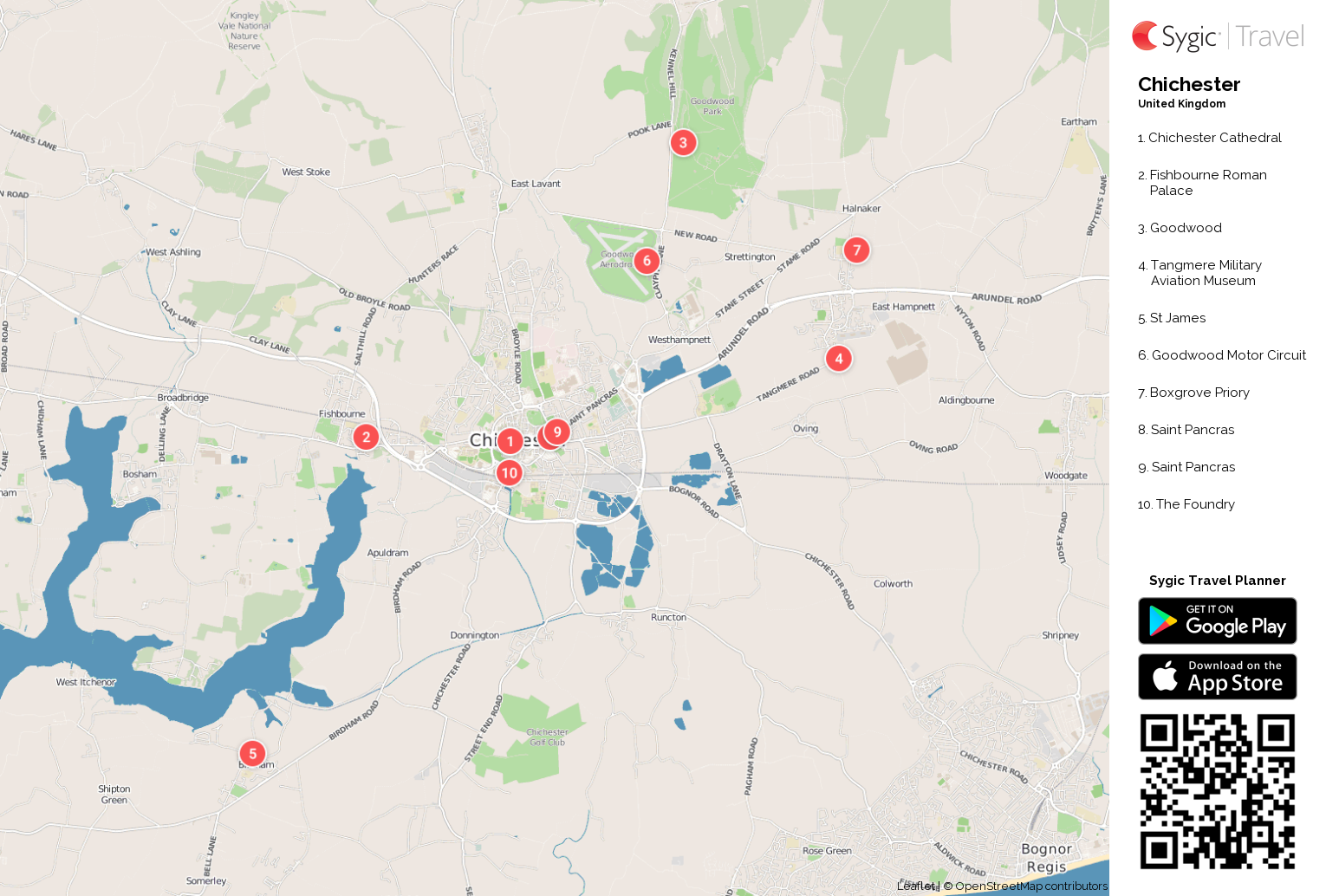 chichester-printable-tourist-map