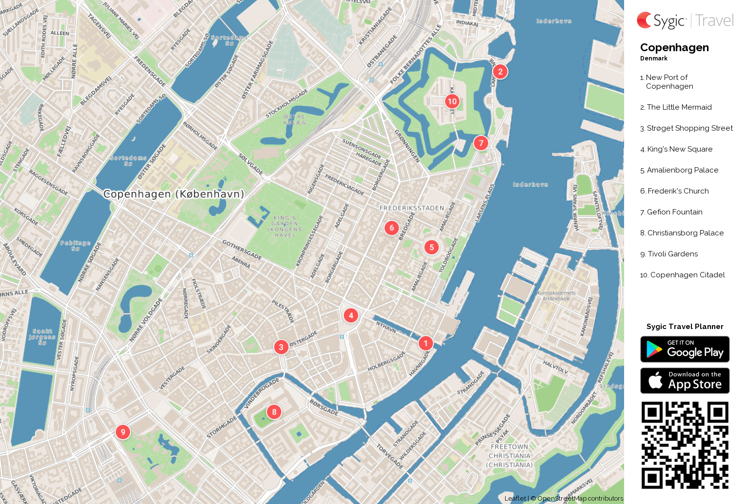 Street Map Copenhagen International Map