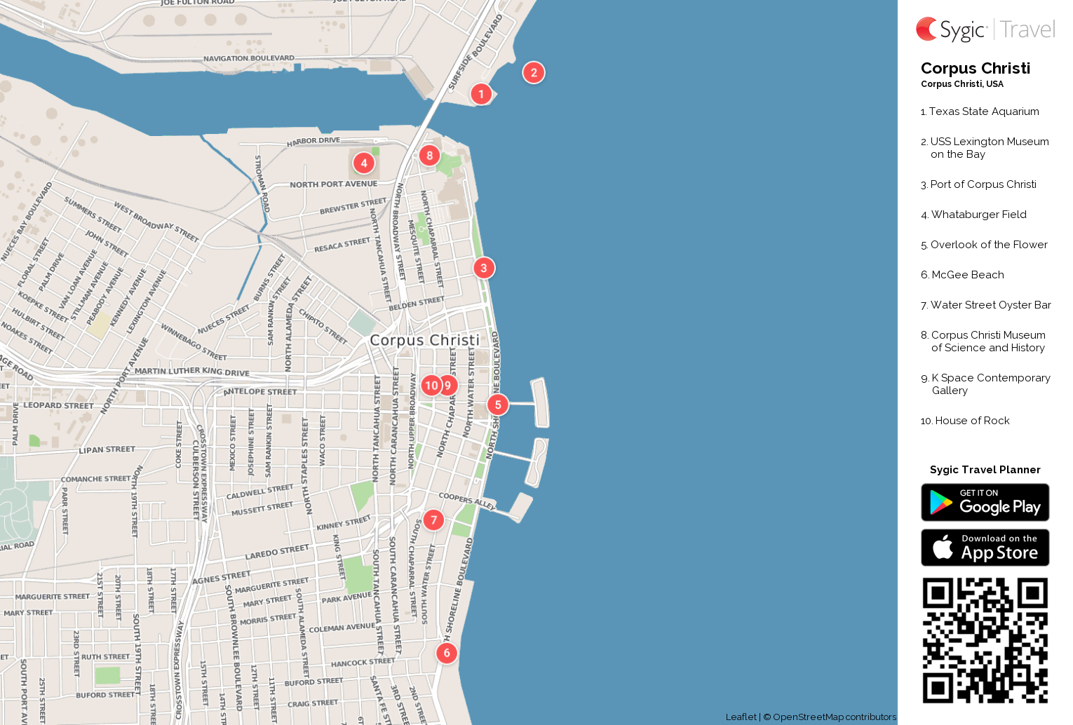 Corpus Christi Printable Tourist Map 87410 ?fileType=png