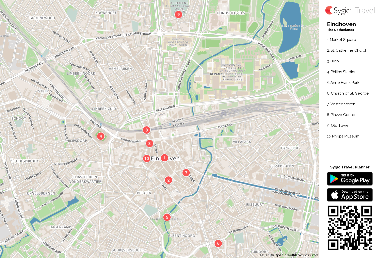 eindhoven-printable-tourist-map