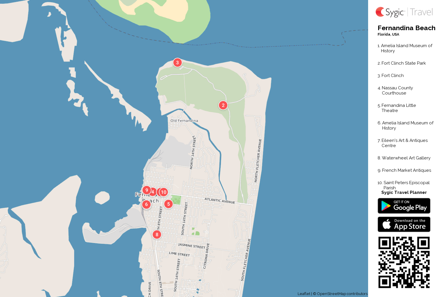 Fernandina beach map