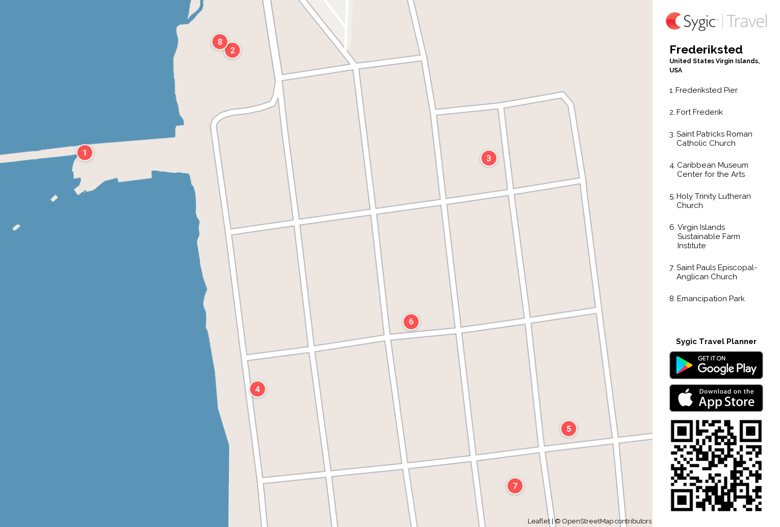 Frederiksted Printable Tourist Map | Tripomatic