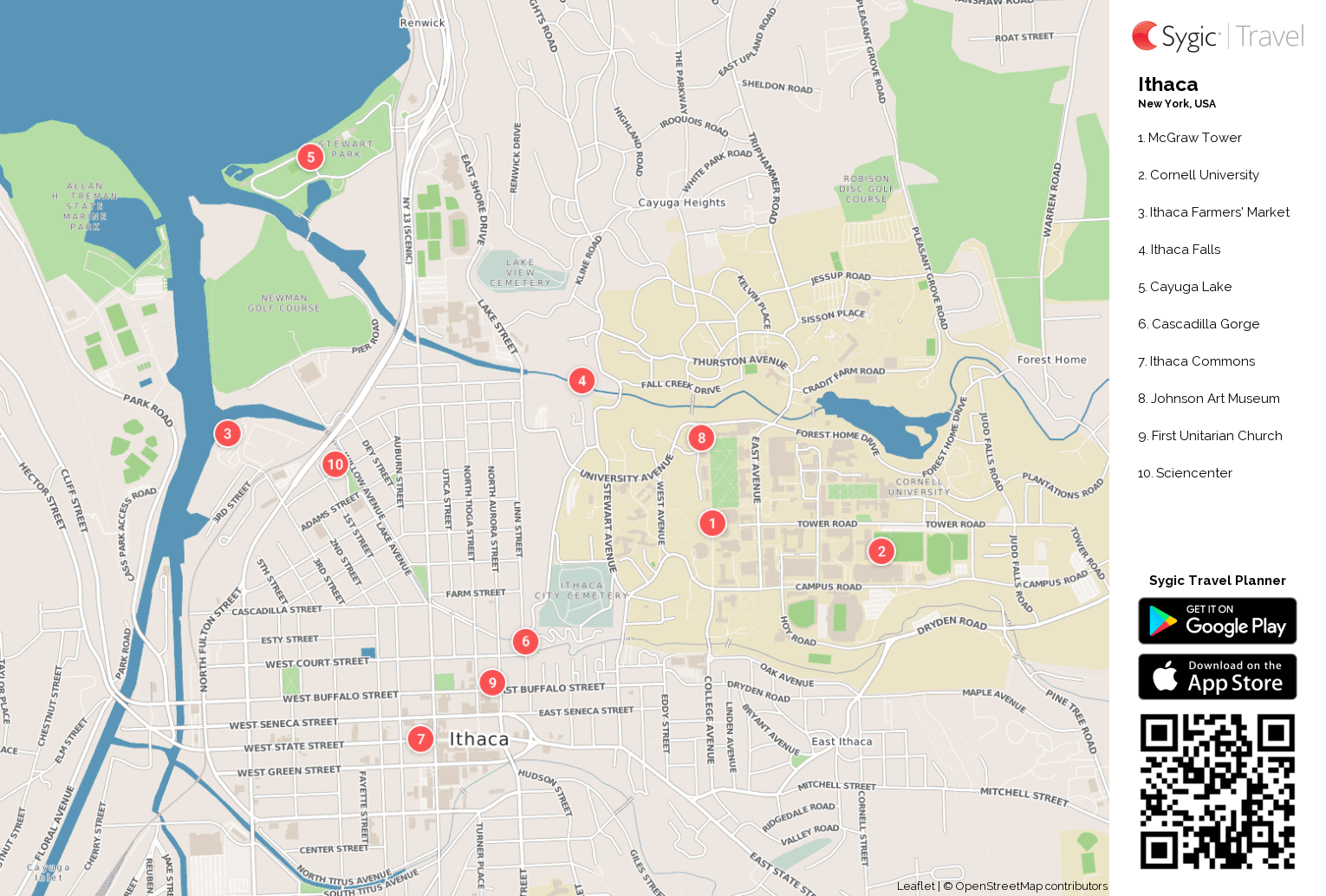 Ithaca Map