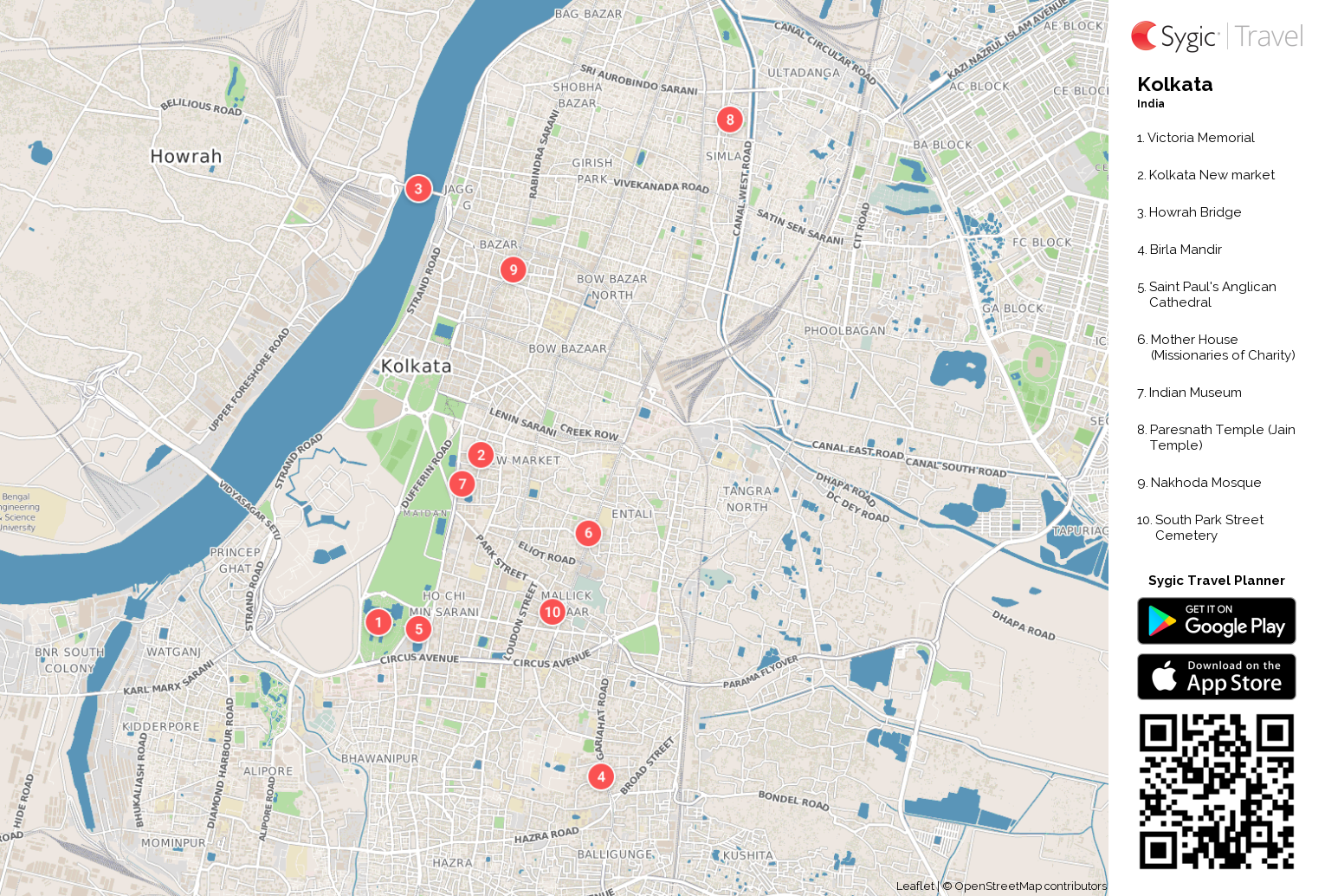 sygic india map download Kolkata Printable Tourist Map Sygic Travel sygic india map download