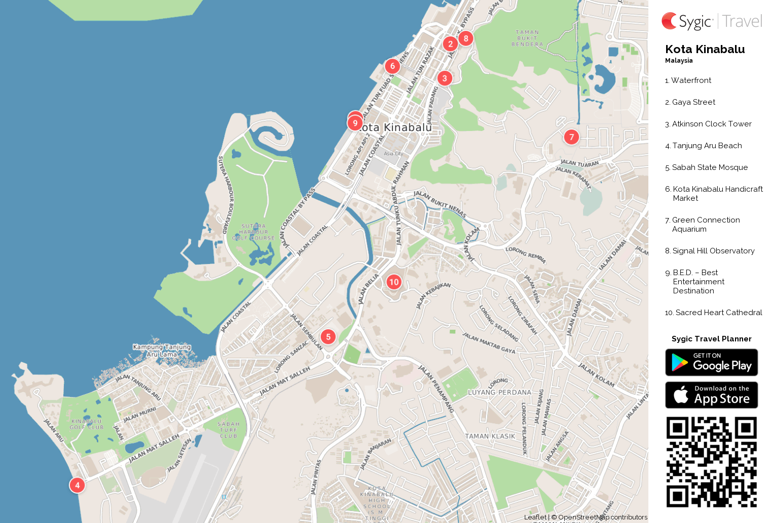 Kota Kinabalu Printable Tourist Map Sygic Travel   Kota Kinabalu Printable Tourist Map 87523 