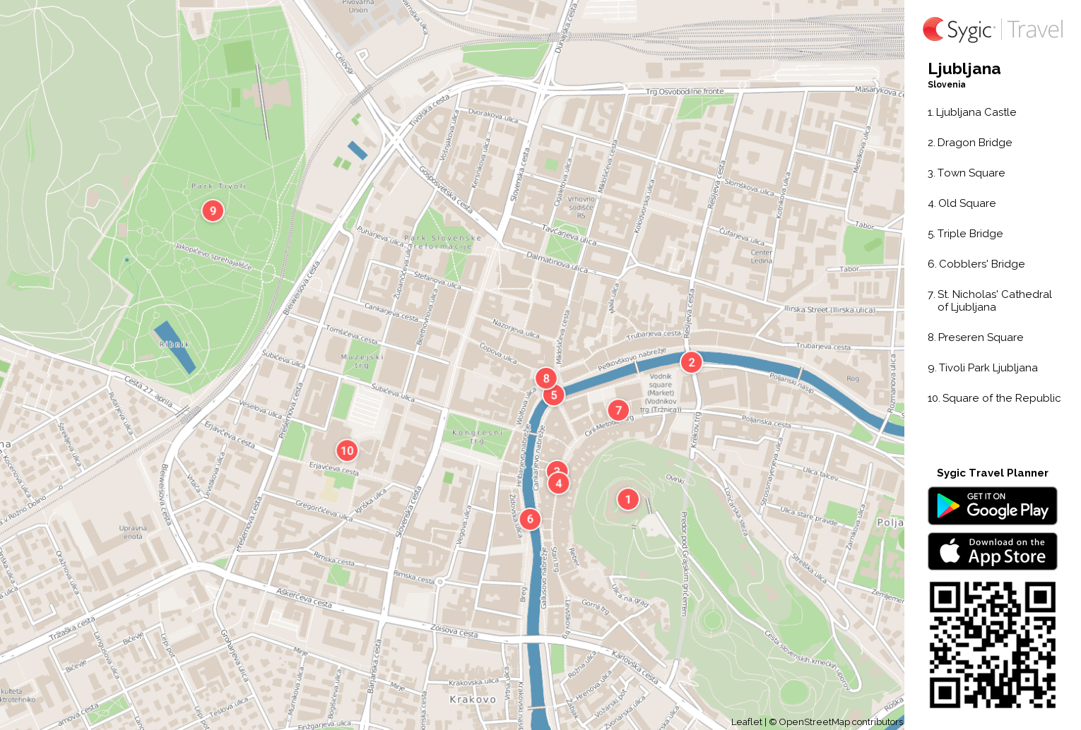 ljubljana tourist map pdf