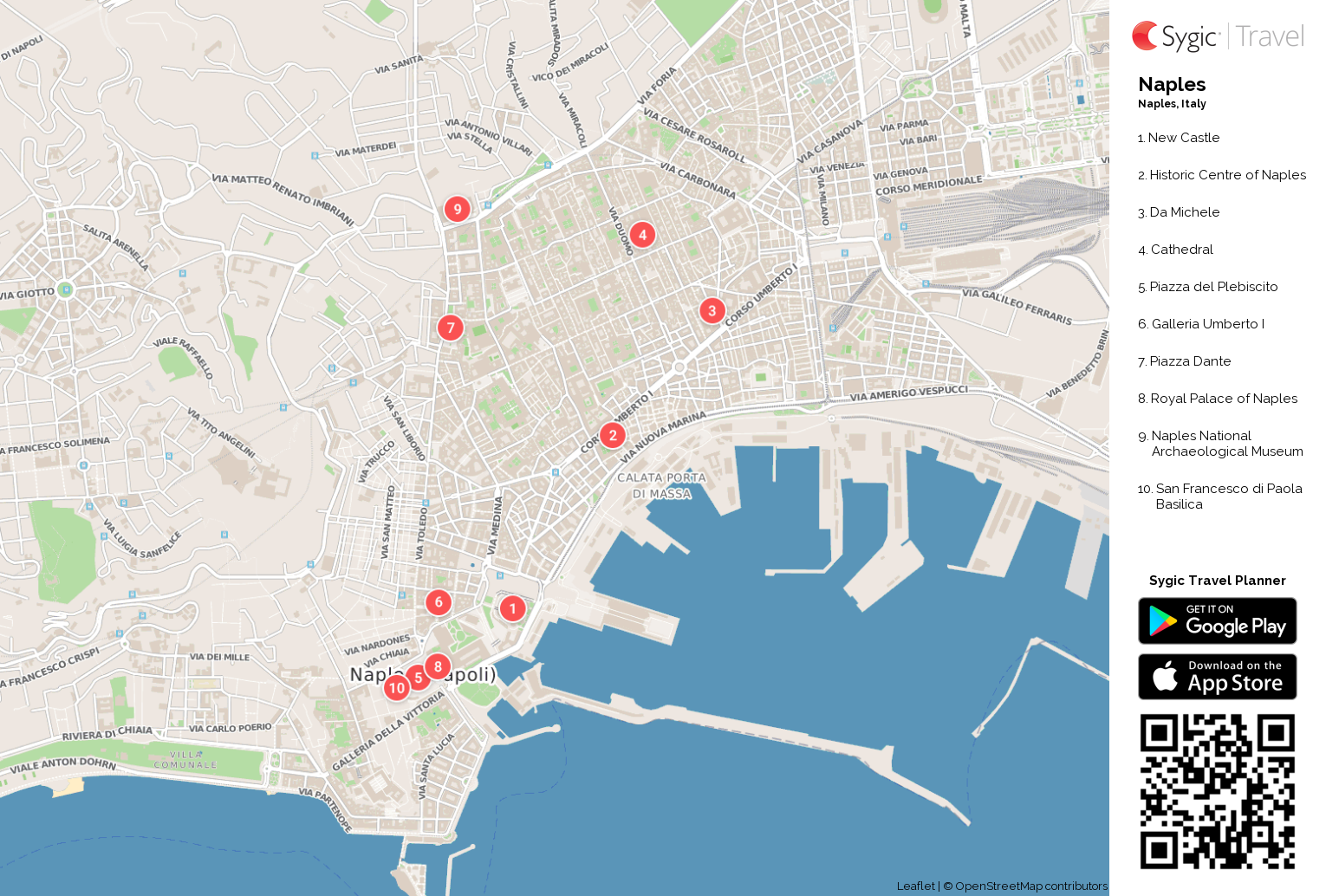 Map Of Naples Color 2018 Map Of Naples Color 2018