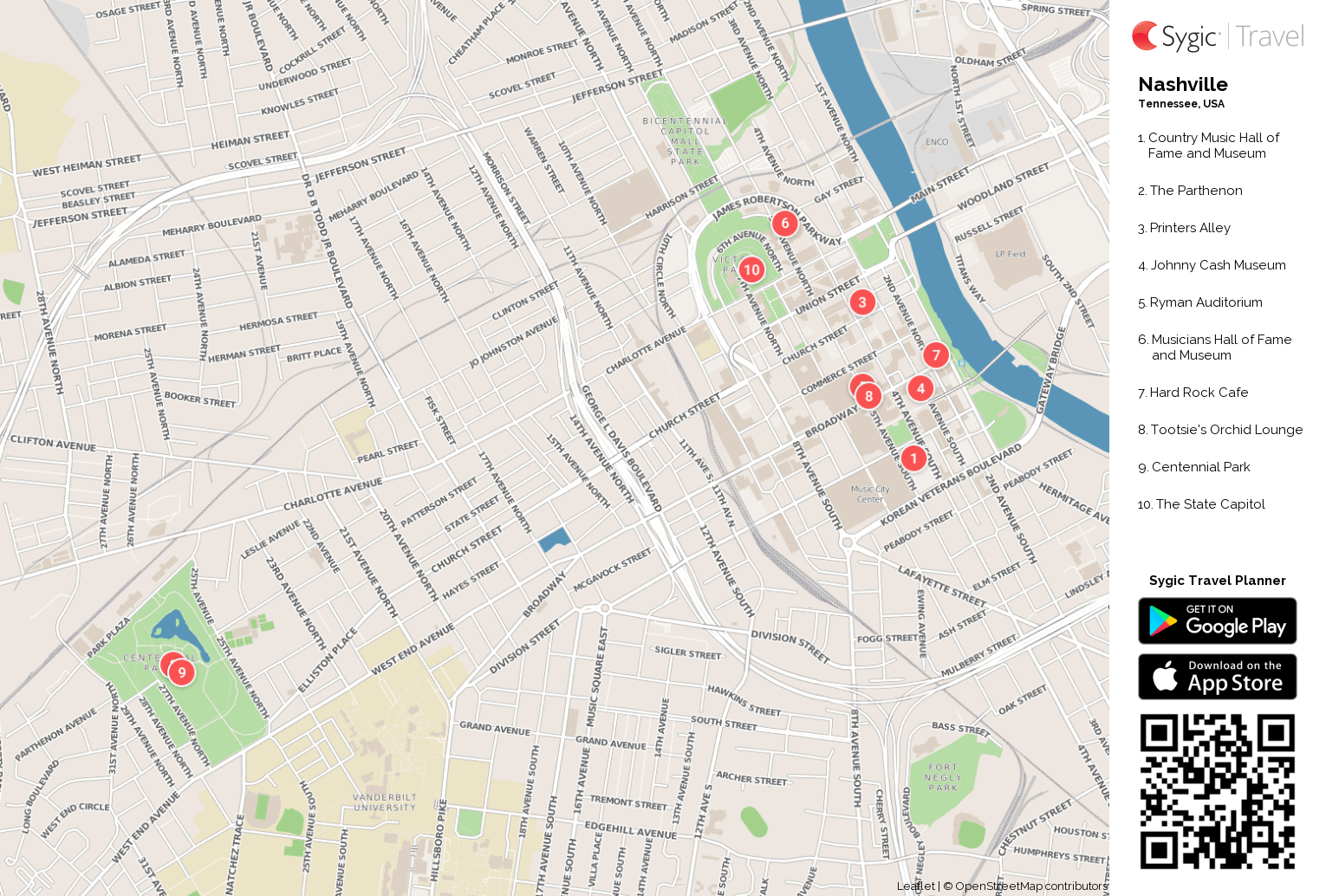 Nashville Map. TN Nashville на карте. Street Map.