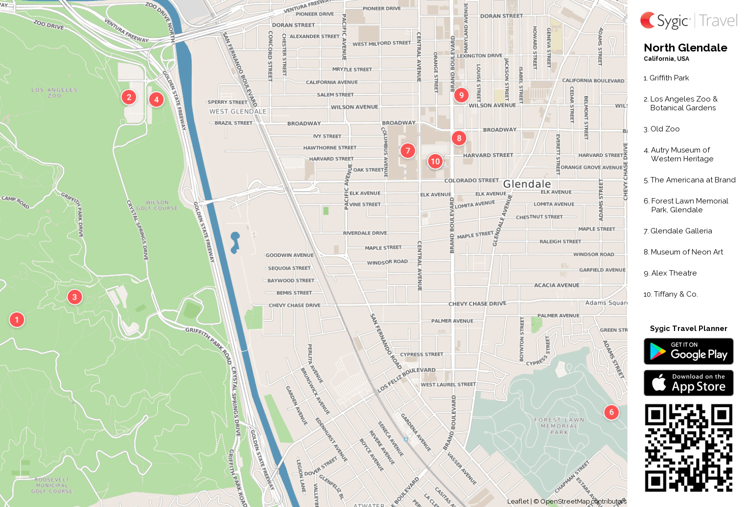 north-glendale-printable-tourist-map