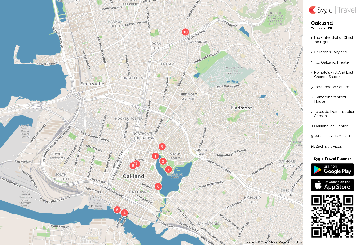 printable tourist map of oakland printable tourist map sygic travel printable tourist map of oakland printable tourist map sygic travel