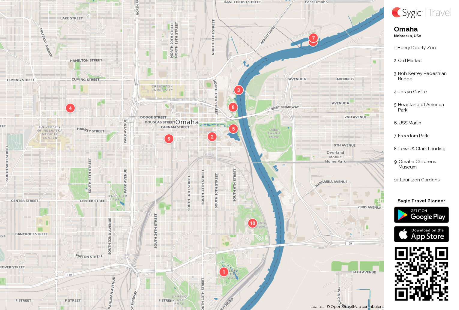 Printable Map Of Omaha - Printable Word Searches