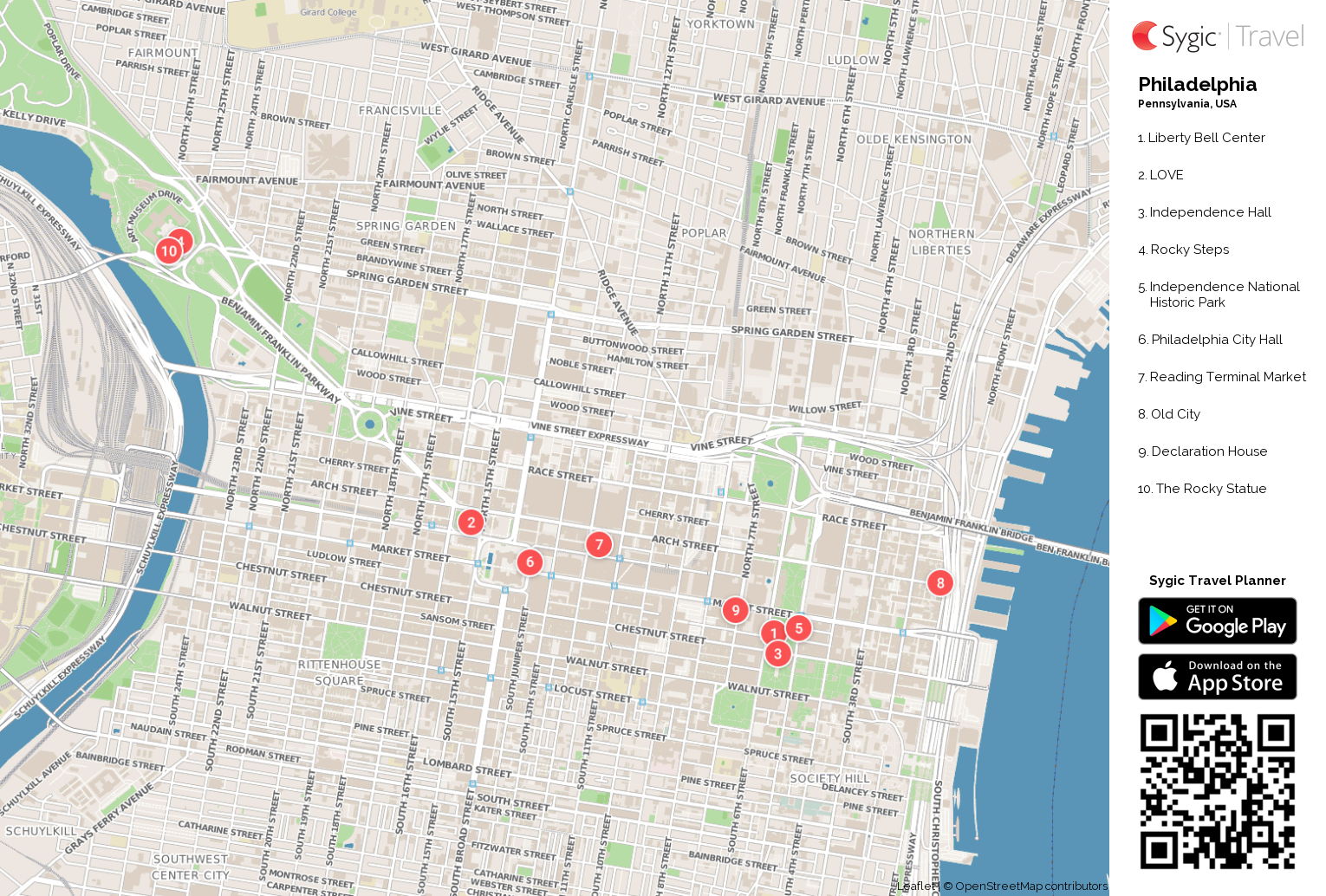 Philadelphia Street Map Printable