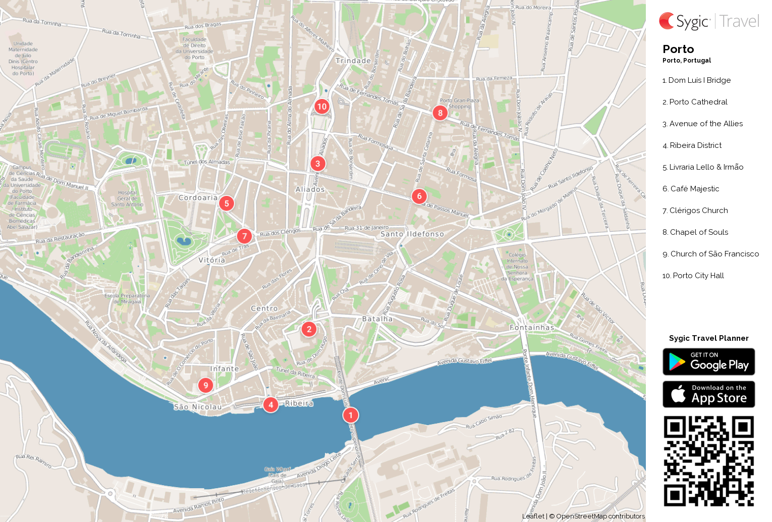 Porto Printable Tourist Map 87218 ?fileType=png