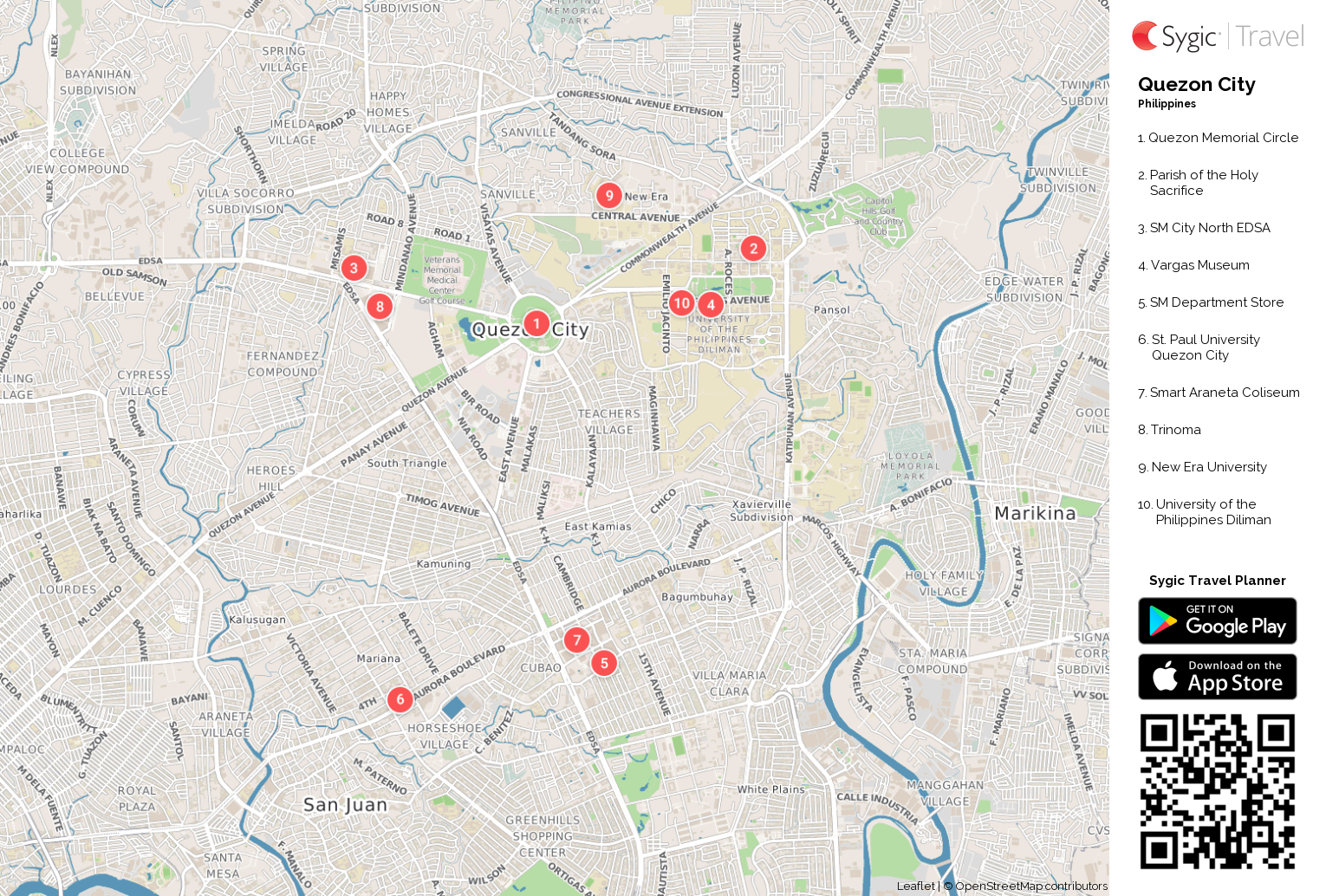 Quezon City Militar Map   Quezon City Printable Tourist Map 161759 