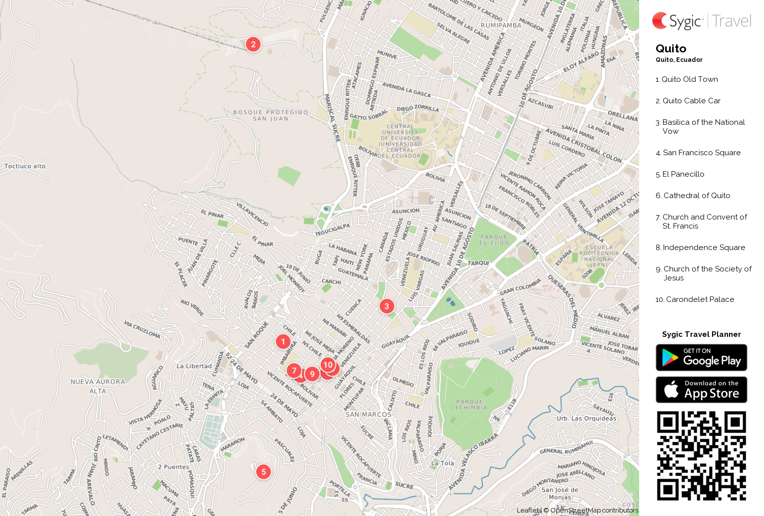 Quito Capital Map