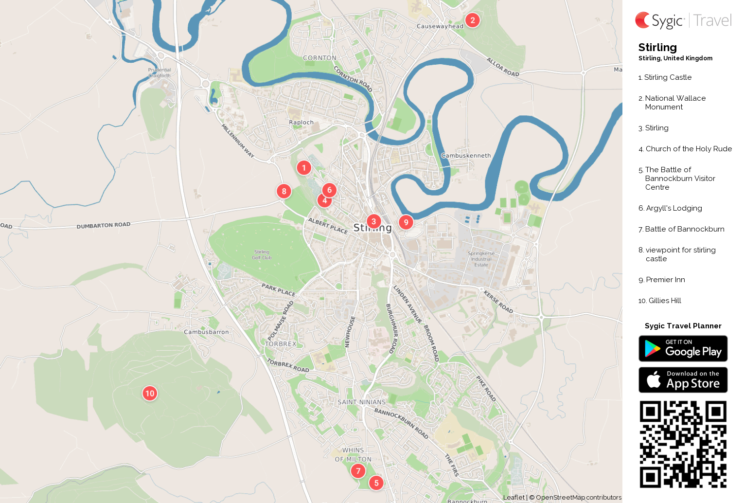 Map Of Stirling Gadgets 2018 Map Of Stirling Gadgets 2018