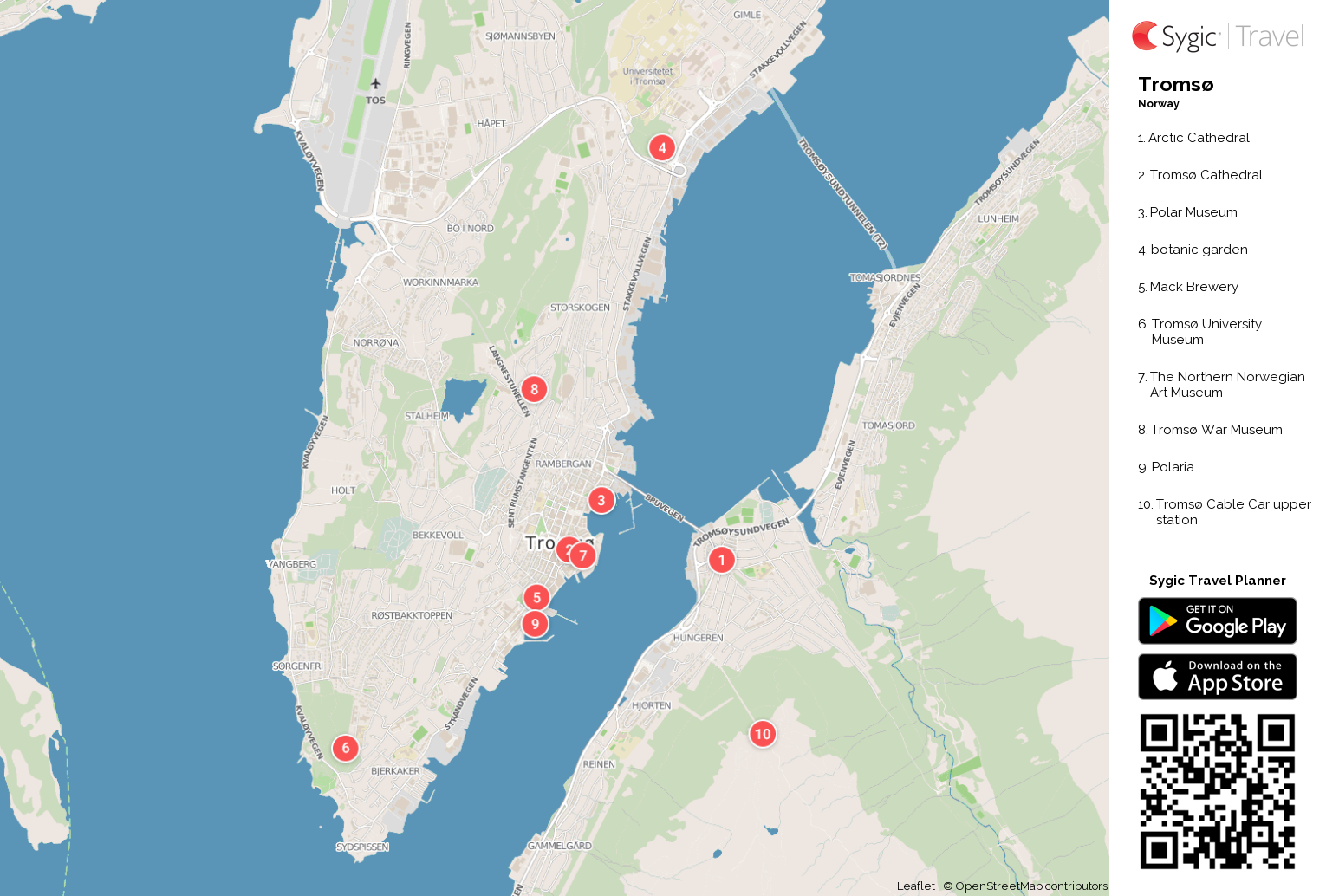 visit tromso map