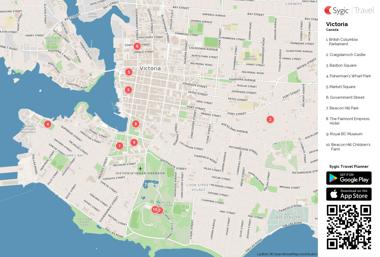 tourism map of victoria