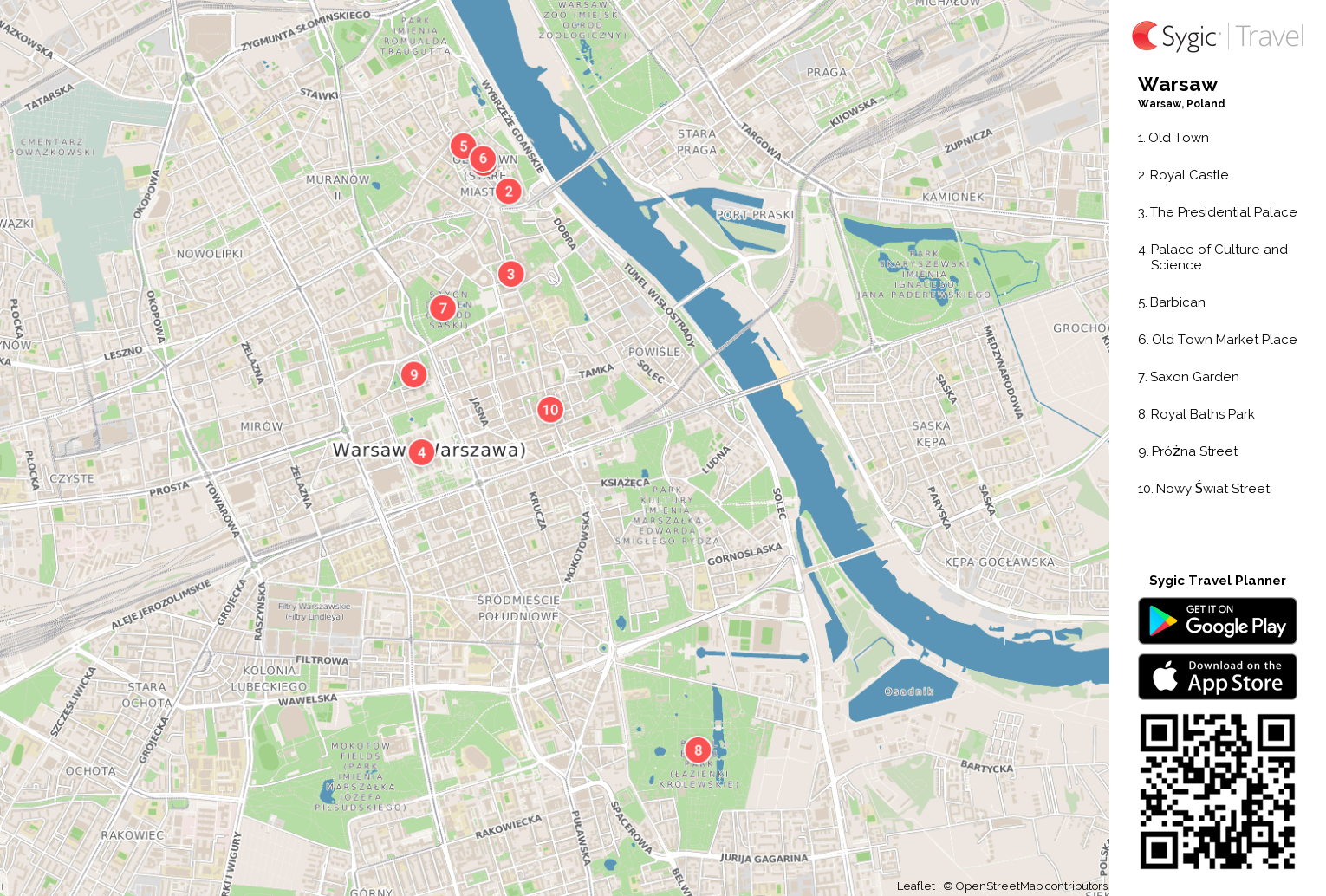 warsaw-printable-tourist-map