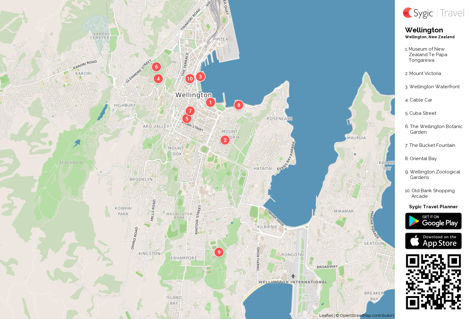Веллингтон на карте. Районы Веллингтона. Город Веллингтон на карте. Wellington Tourist Map.