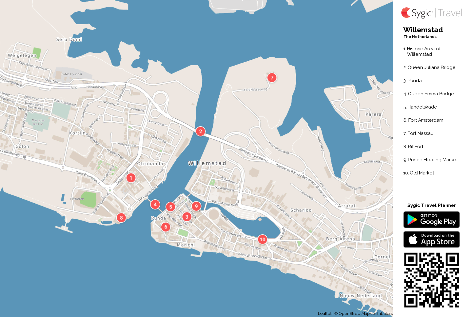 curacao street map