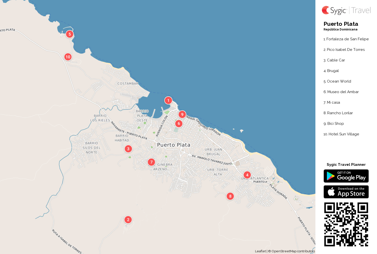 Puerto Plata Mapa Tur Stico Para Imprimir Sygic Travel   Puerto Plata Mapa Turistico Para Imprimir 87291 