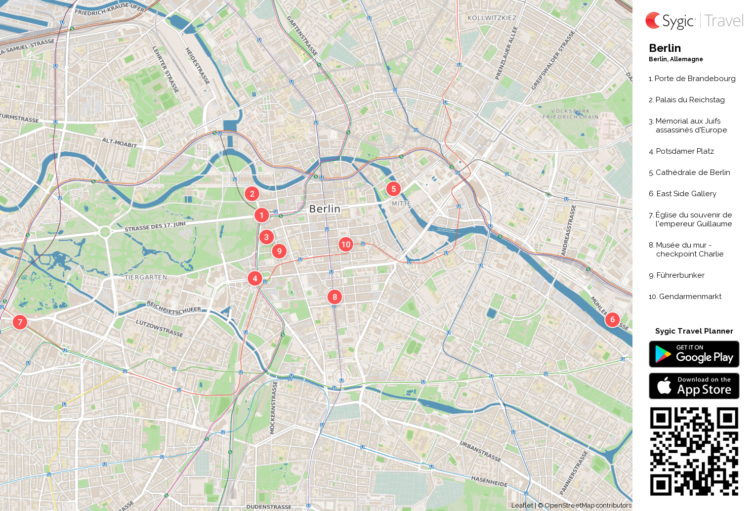 Berlin Carte Touristique Imprimable Sygic Travel Berlin Carte Touristique Imprimable Sygic Travel