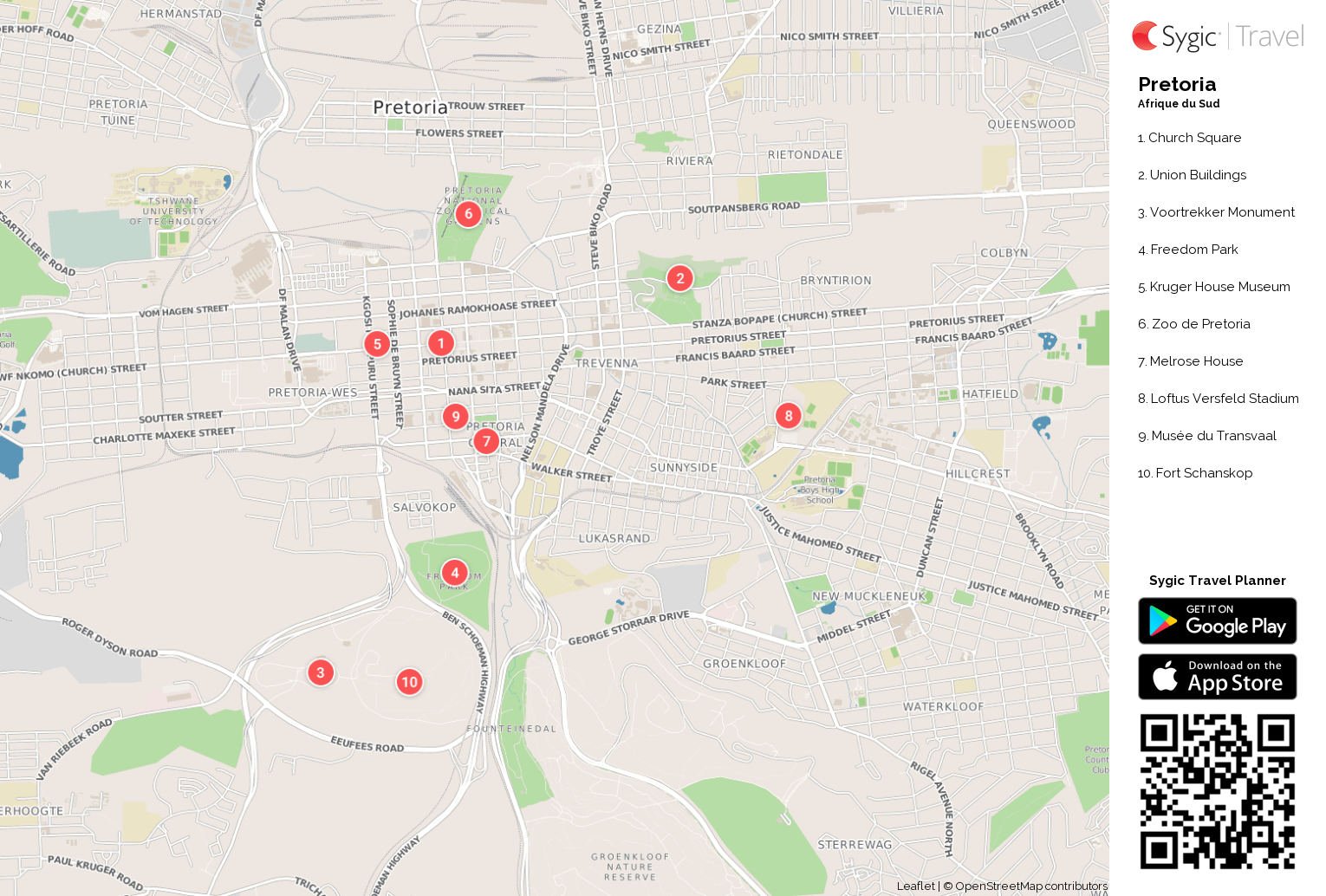 pretoria-carte-touristique-imprimable