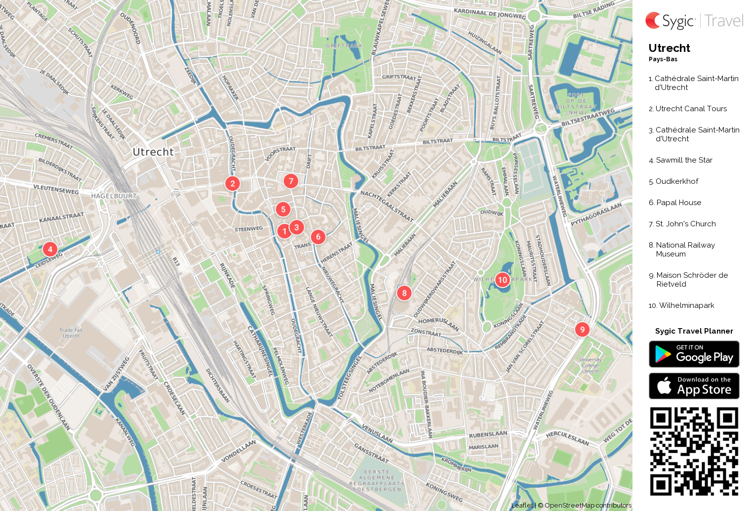 Utrecht Tourist Attractions Map