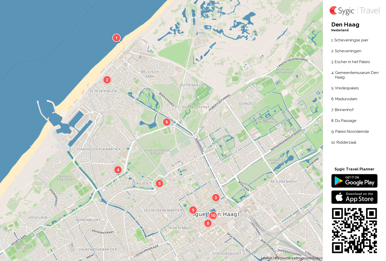 Den Haag Kaart Om Af Te Drukken | Sygic Travel