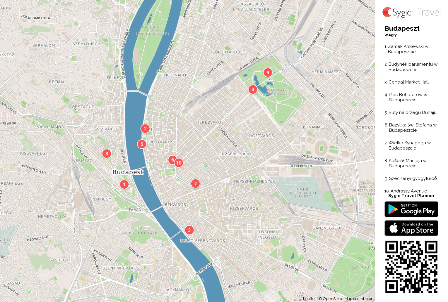 Budapeszt Mapa Turystyczna Do Druku Sygic Travel