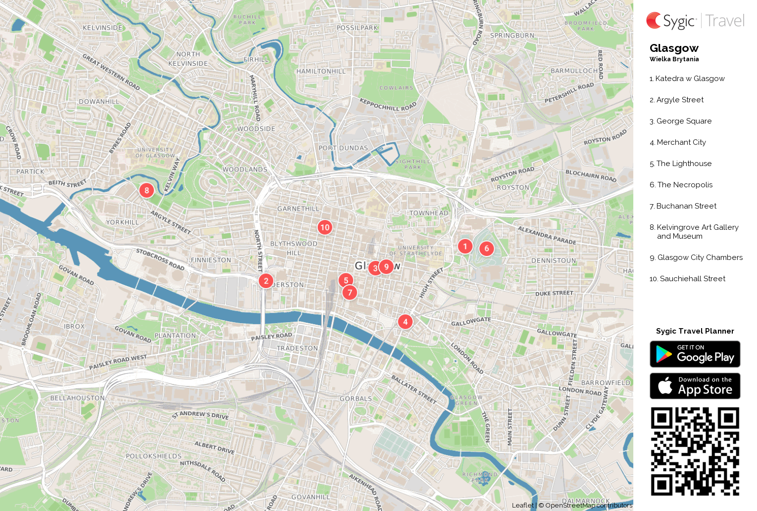 porto mapa turystyczna Glasgow – Mapa turystyczna do druku | Sygic Travel