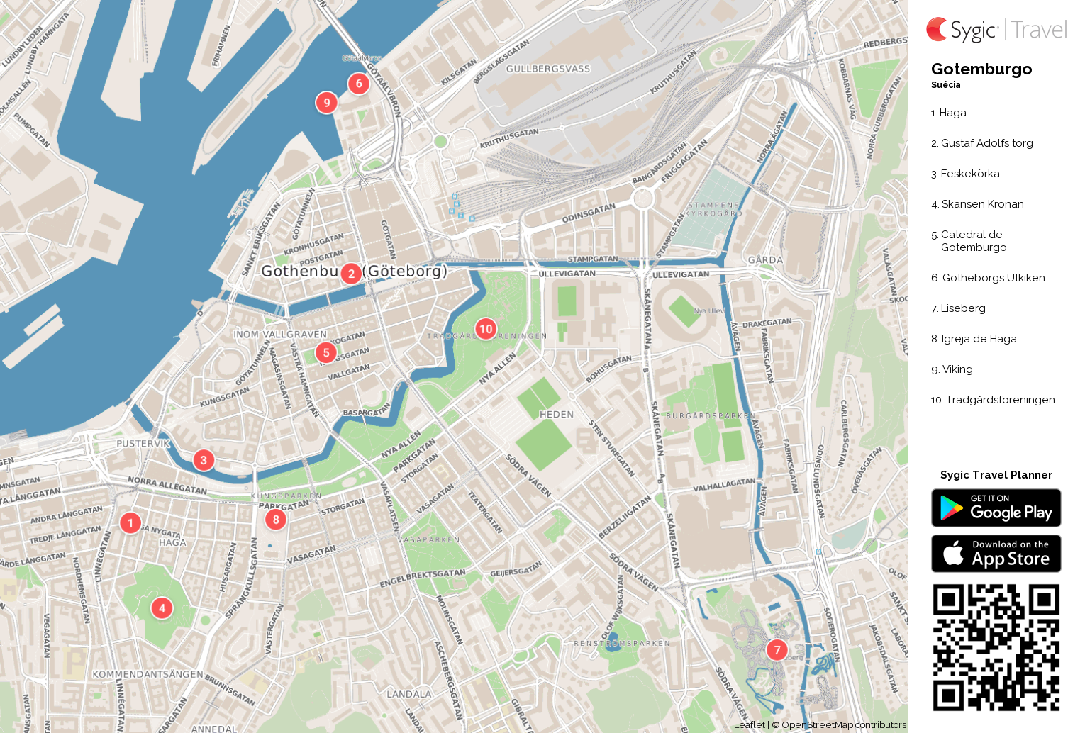 Gotemburgo Mapa Turístico Em Pdf Sygic Travel