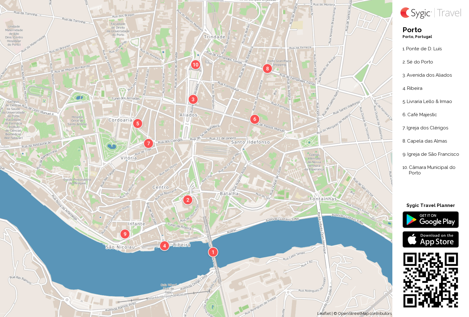 Porto Mapa Tur Stico Em Pdf Sygic Travel   Porto Mapa Turistico Em Pdf 87218 