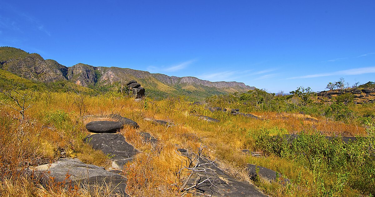 Parque nacional de la Chapada de los Veadeiros en Goiás, Brasil