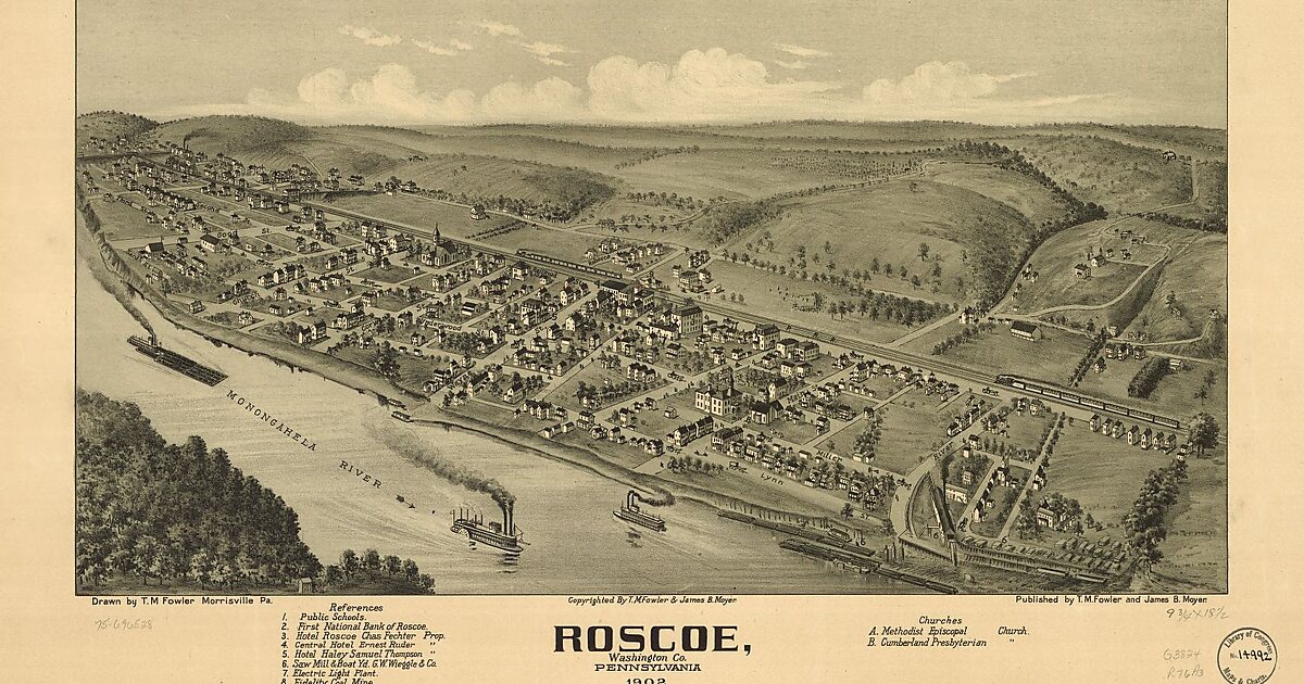 Roscoe en Washington County, Pennsylvania Sygic Travel