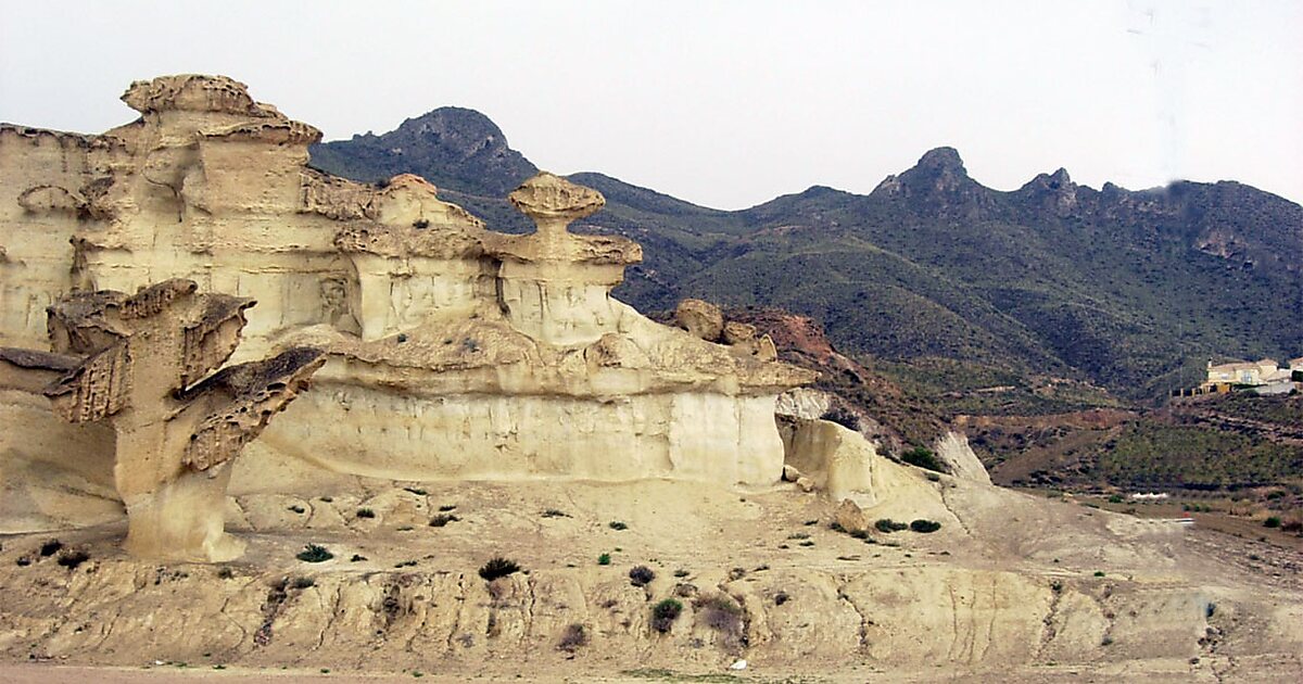 Ciudad Encantada De Bolnuevo In Mazarrón, Spain 