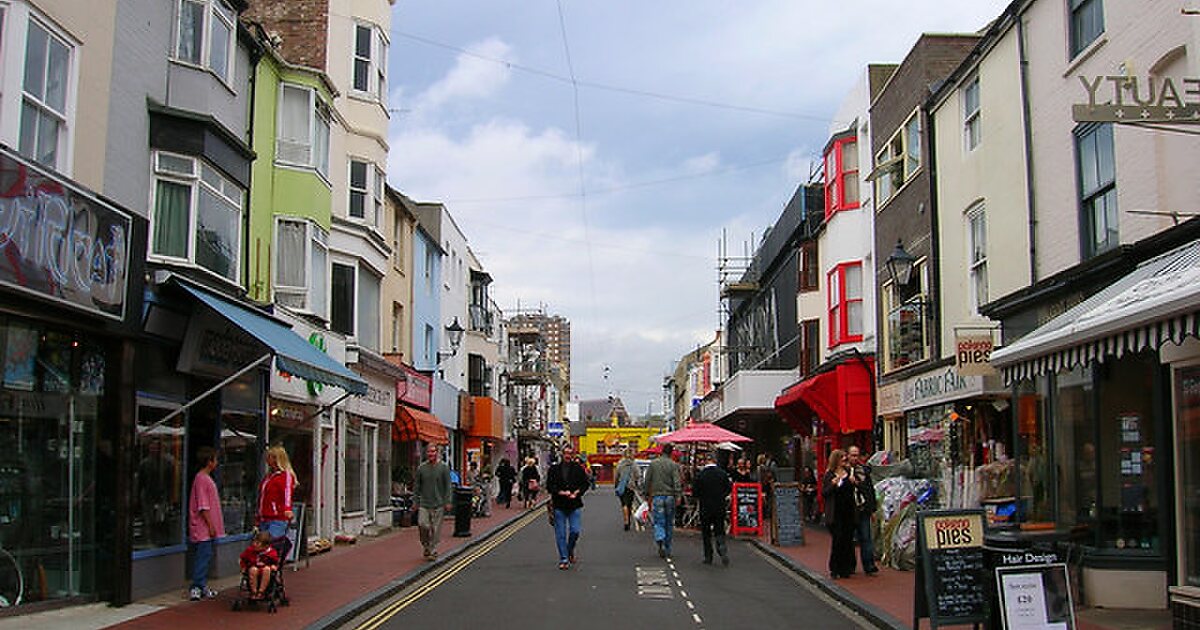 Uk north. North Laine. Brighton the open Market. Lanes. Minonk Lanes.