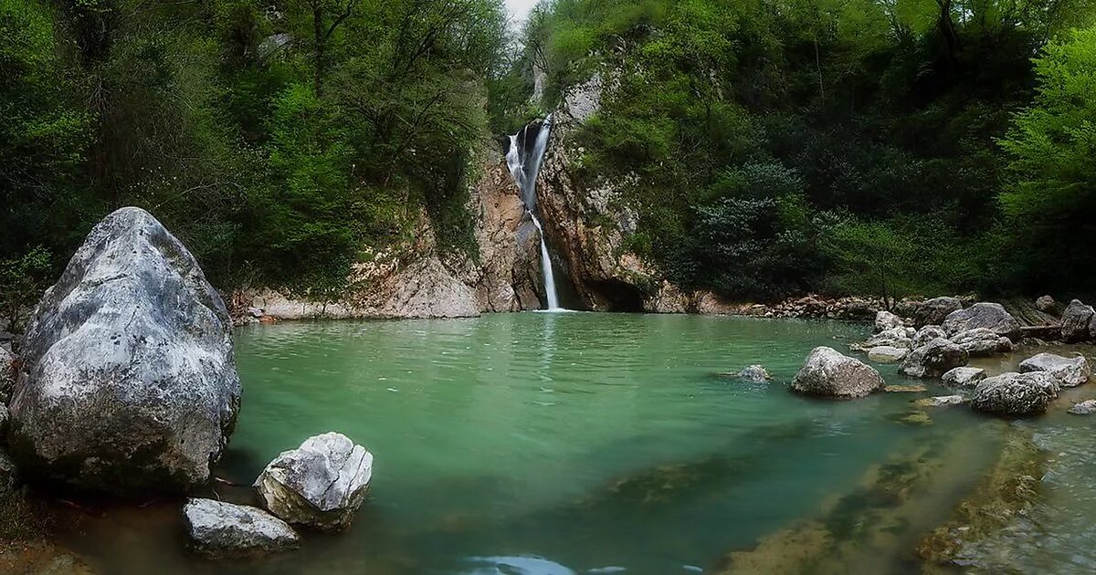 Агурский водопад сочи фото