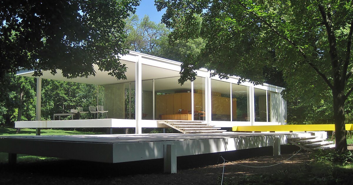 Farnsworth House In Illinois, Usa 