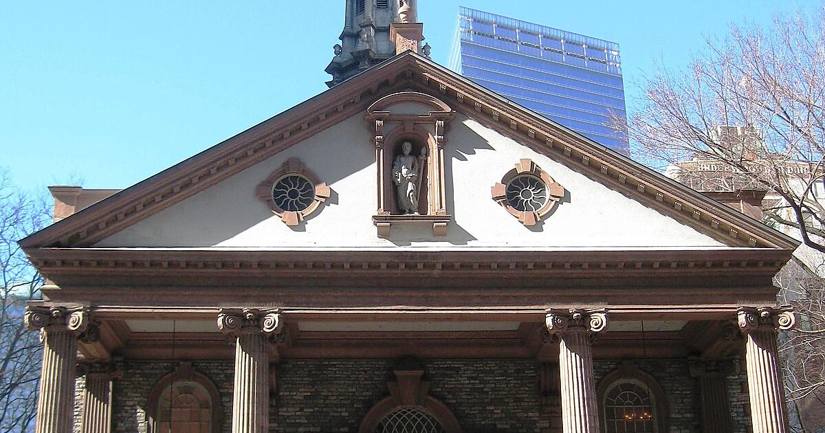 Saint Paul's Chapel in Manhattan, New York City, United States Sygic